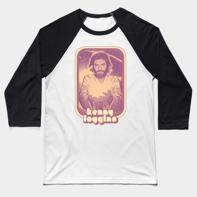 Kenny Loggins / 1980s Retro Aesthetic Fan Art Design Baseball T-Shirt by DankFutura